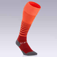 Football Socks Viralto Solo - Red/Orange Stripes