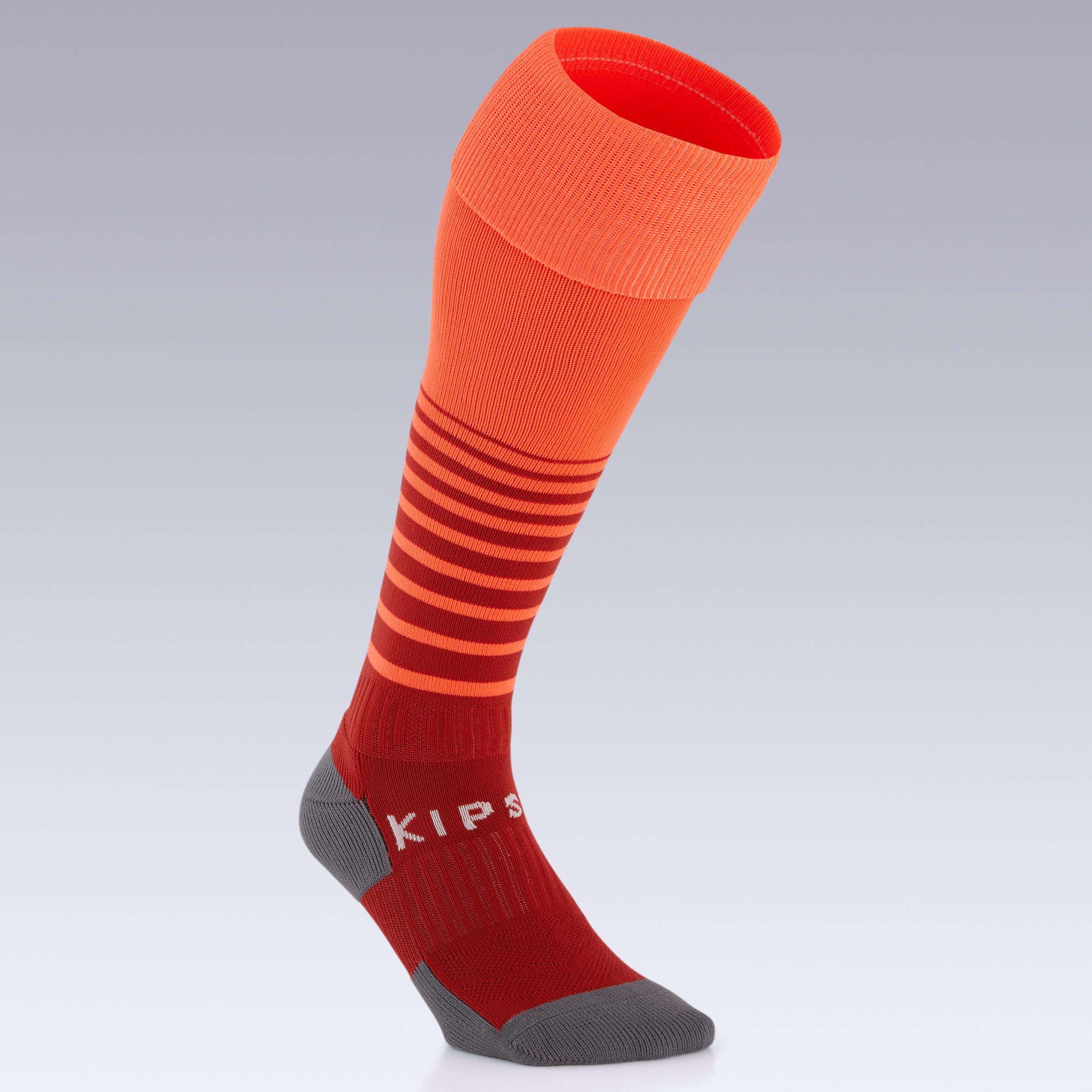 Football Socks Viralto Solo - Red/Orange Stripes 2/8
