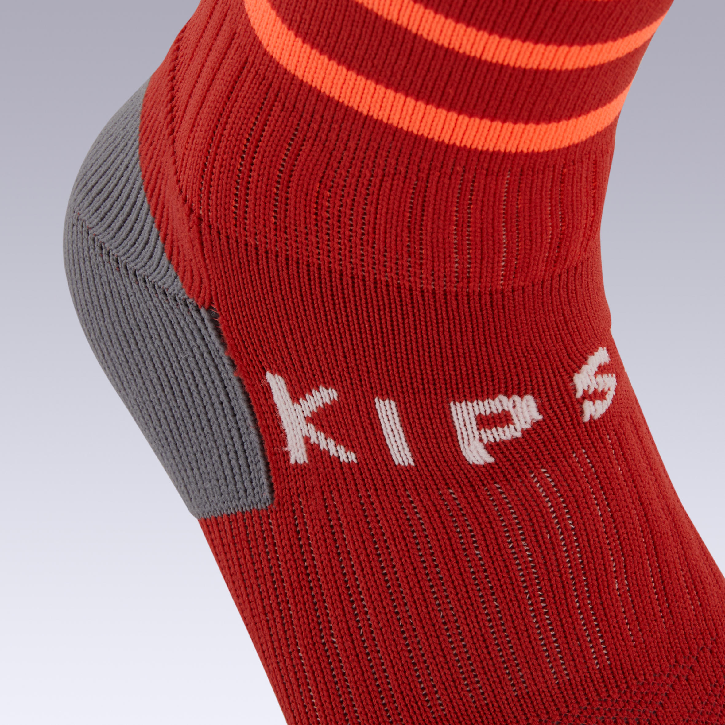 Football Socks Viralto Solo - Red/Orange Stripes 8/8