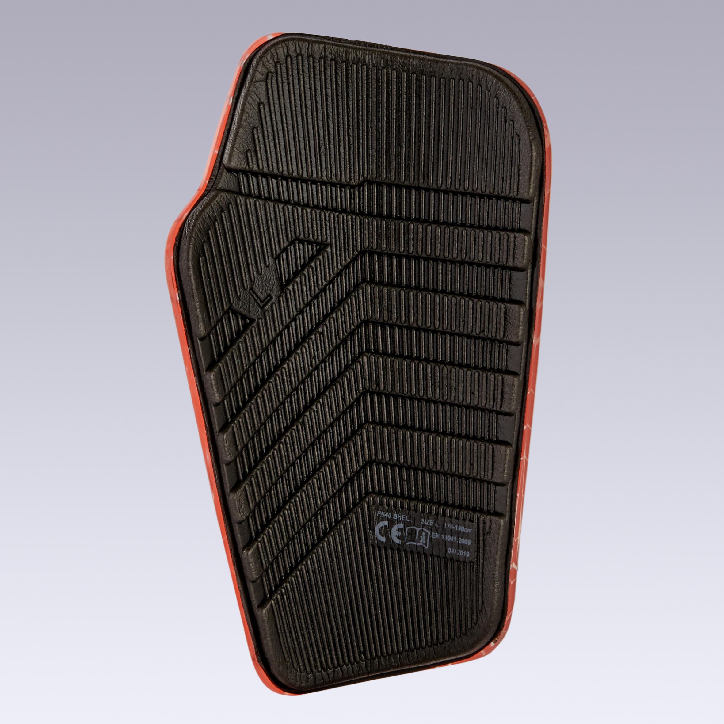 Adult Football Shin Pads 540 TRAXIUM - Red - Decathlon