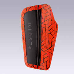 Adult Football Shin Pads 540 TRAXIUM - Red