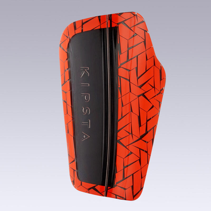 Adult Football Shin Pads 540 TRAXIUM Red KIPSTA Decathlon