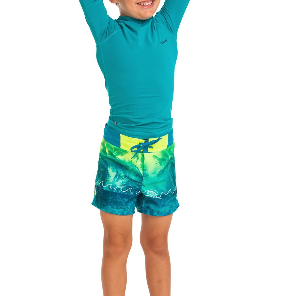 kids’ swim shorts 500 - green