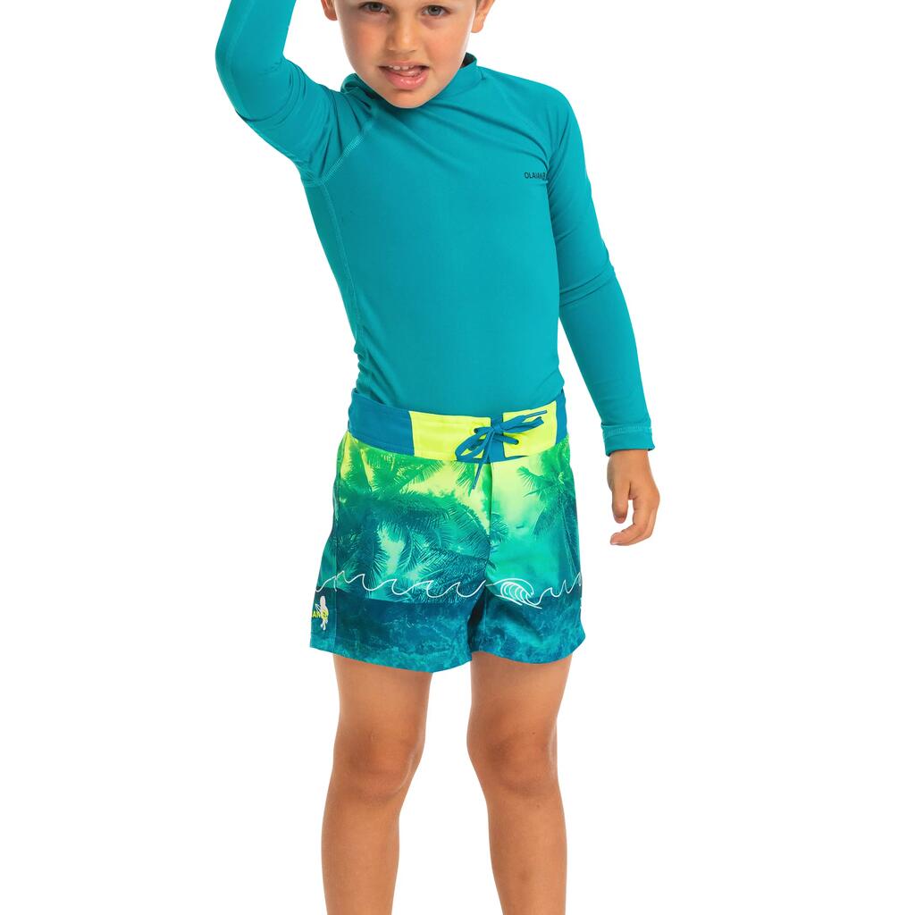 kids’ swim shorts 500 - green