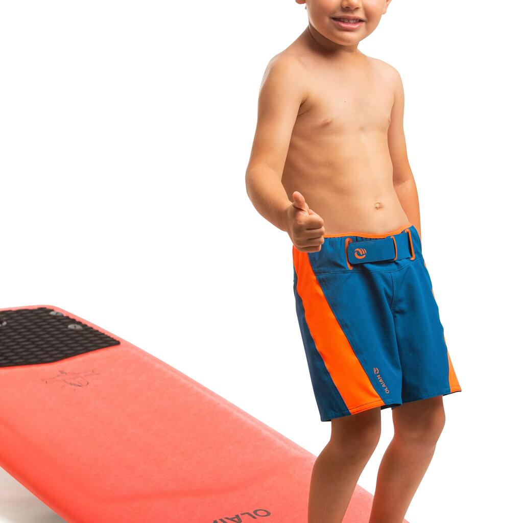 short de bain 500 Kid bleu