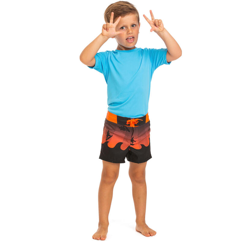 short de bain kid 500 rouge