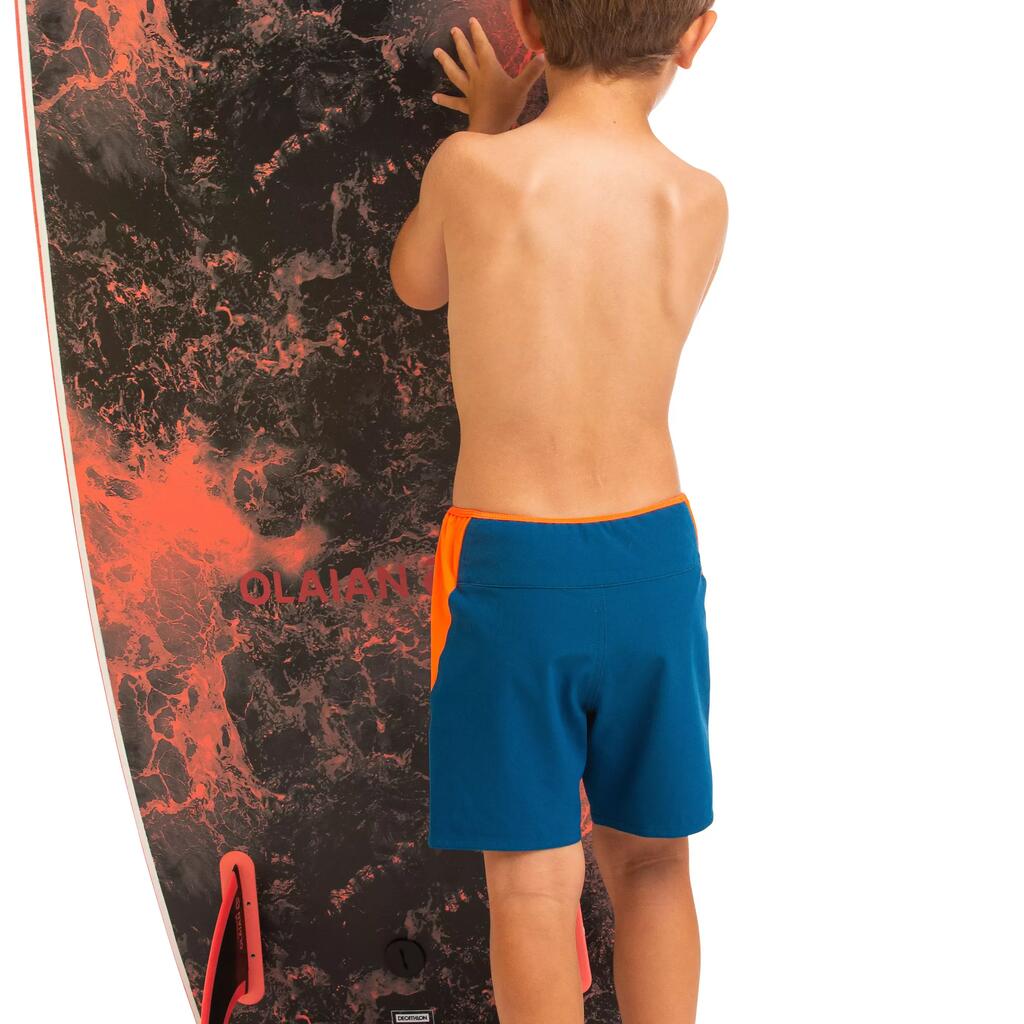 short de bain 500 Kid bleu