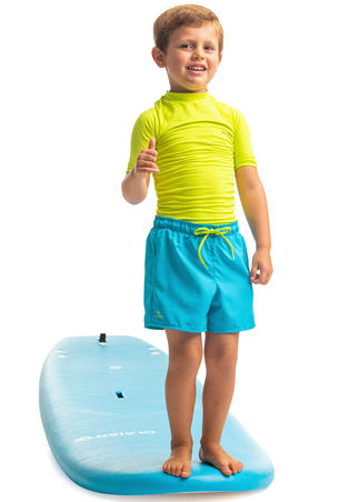 Дитячі шорти 50 для серфінгу - Бірюзові