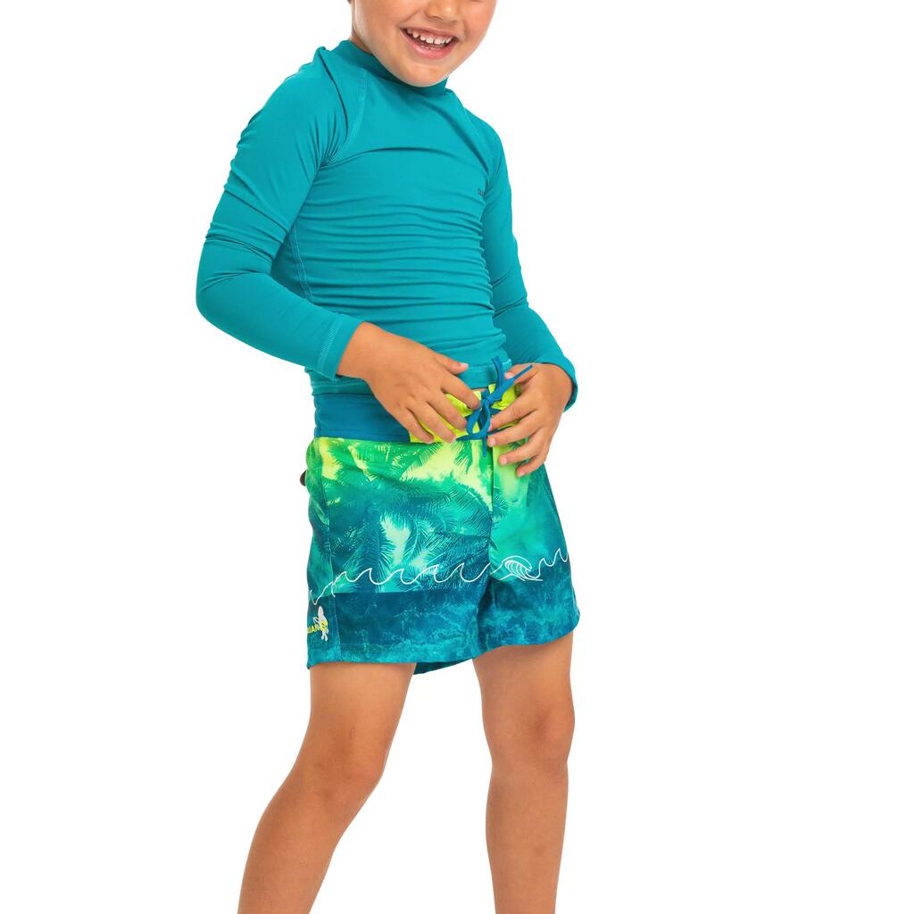 kids’ swim shorts 500 - green