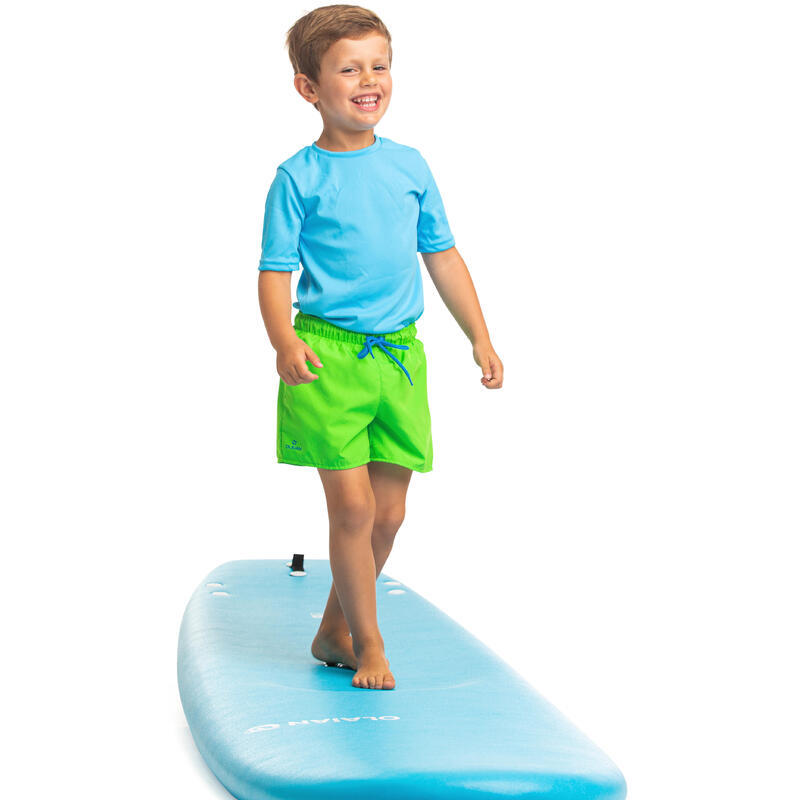 Gyerek boardshort szörfözéshez, zöld