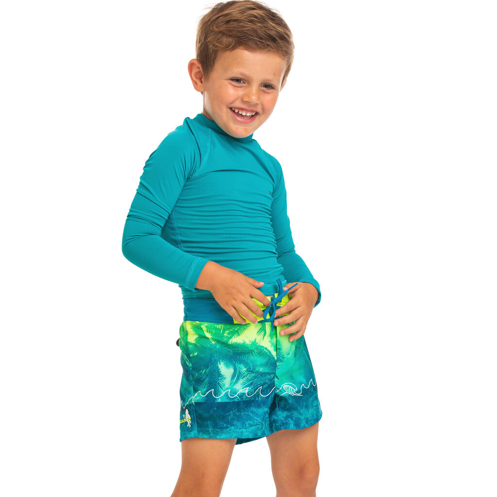 kids’ swim shorts 500 - green