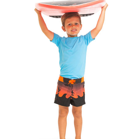 Дитяча футболка з УФ-захистом для водних видів спорту - Синя