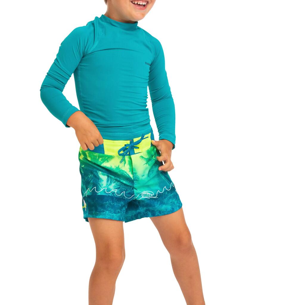 kids’ swim shorts 500 - green