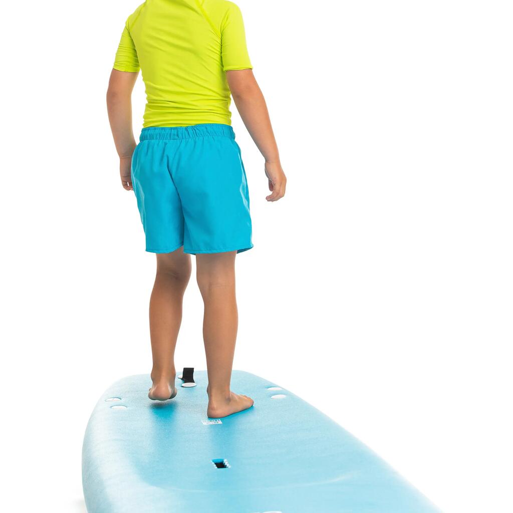 Boardshorts Surfen Jungen 50 türkis