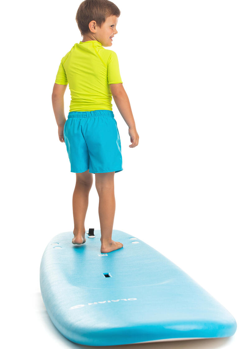 Boardshort voor surfen kinderen turquoise