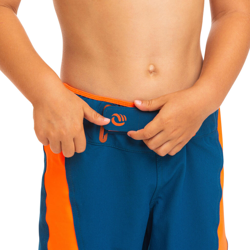 short de bain 500 Kid bleu
