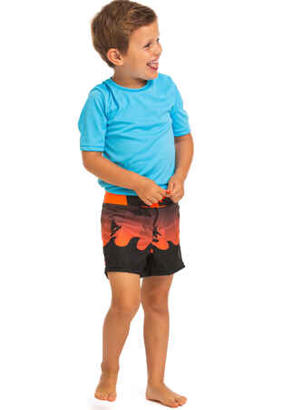 Bañador Short 500 Niños Rojo