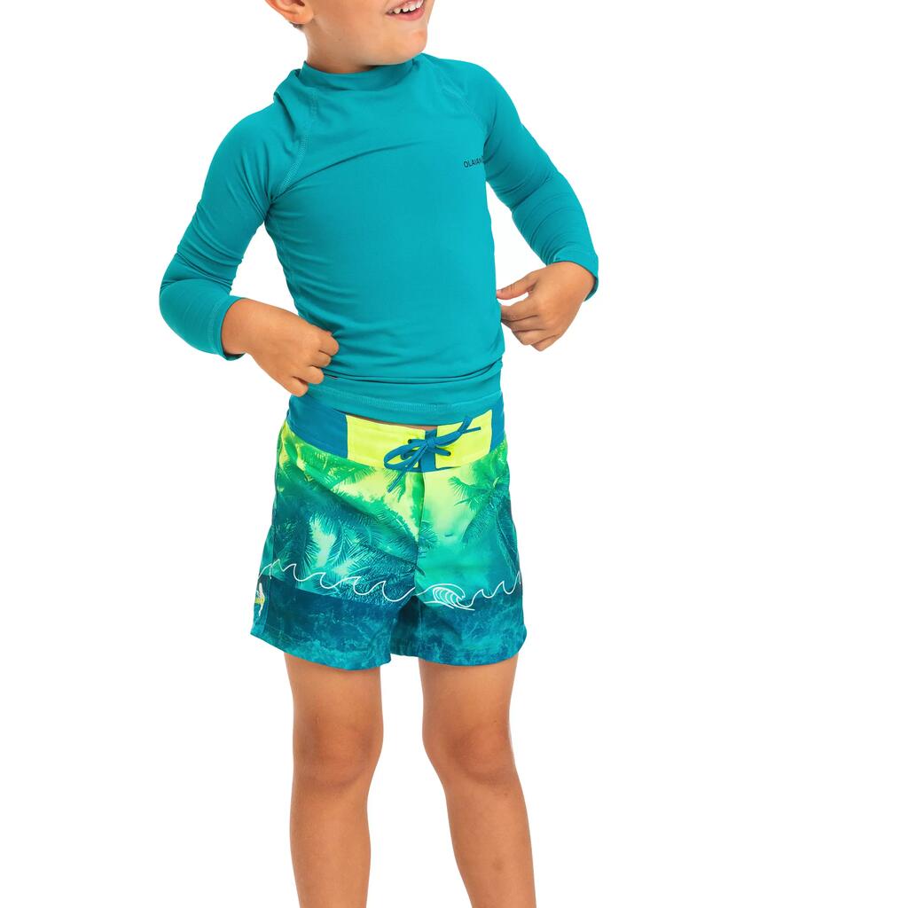 kids’ swim shorts 500 - green