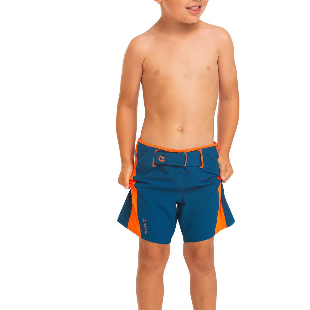 short de bain 500 Kid bleu