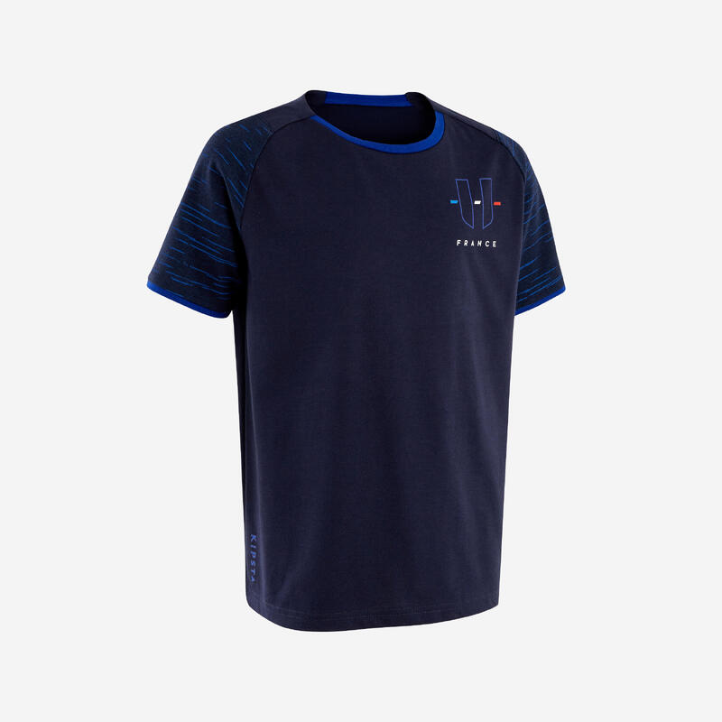 Camiseta de fútbol selección de Francia Niños Kipsta FF100 azul