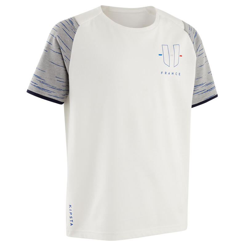 Camiseta de fútbol Francia Niños Kipsta F100 2022 azul