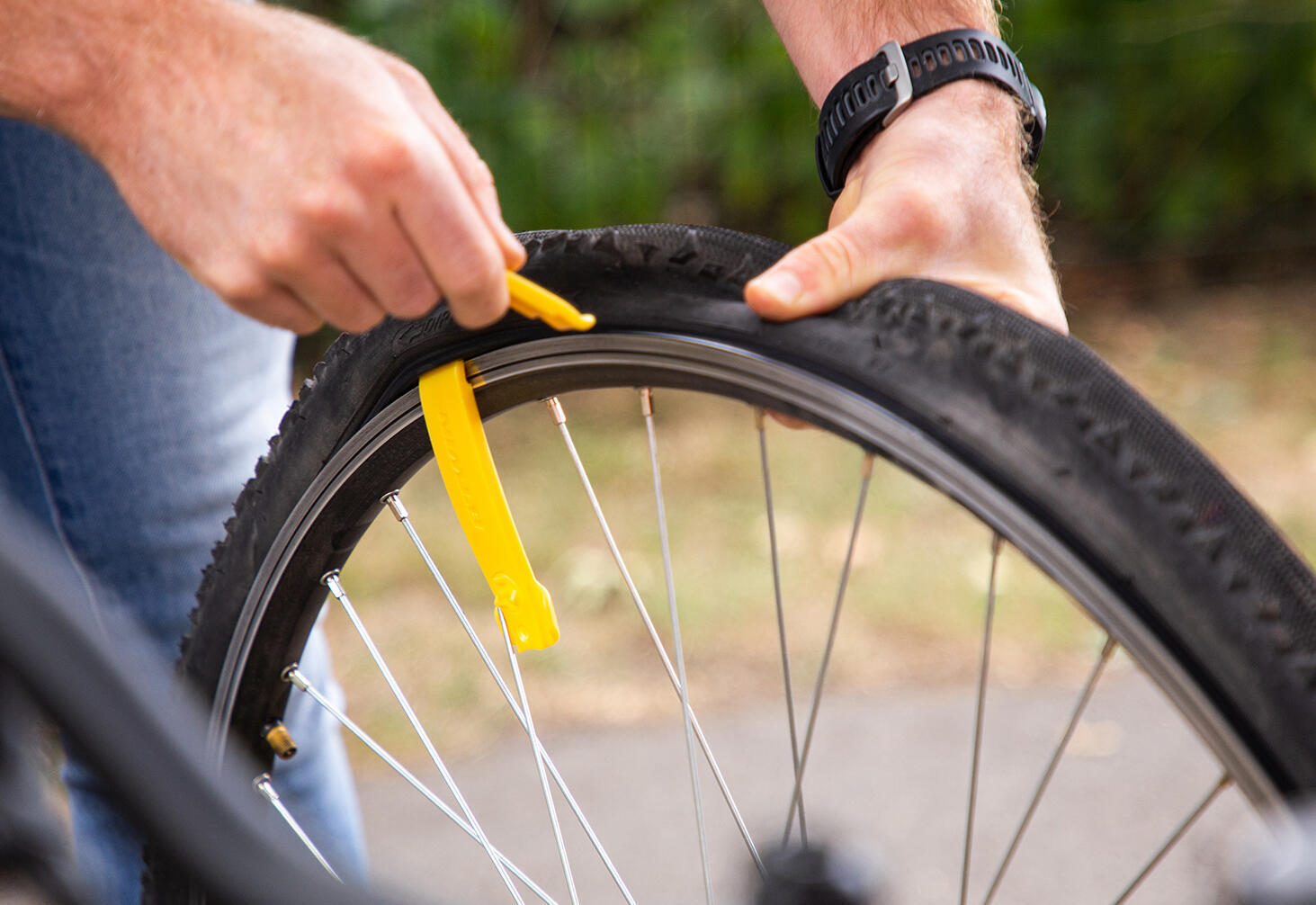 Reparar um pneu ou uma roda de bicicleta