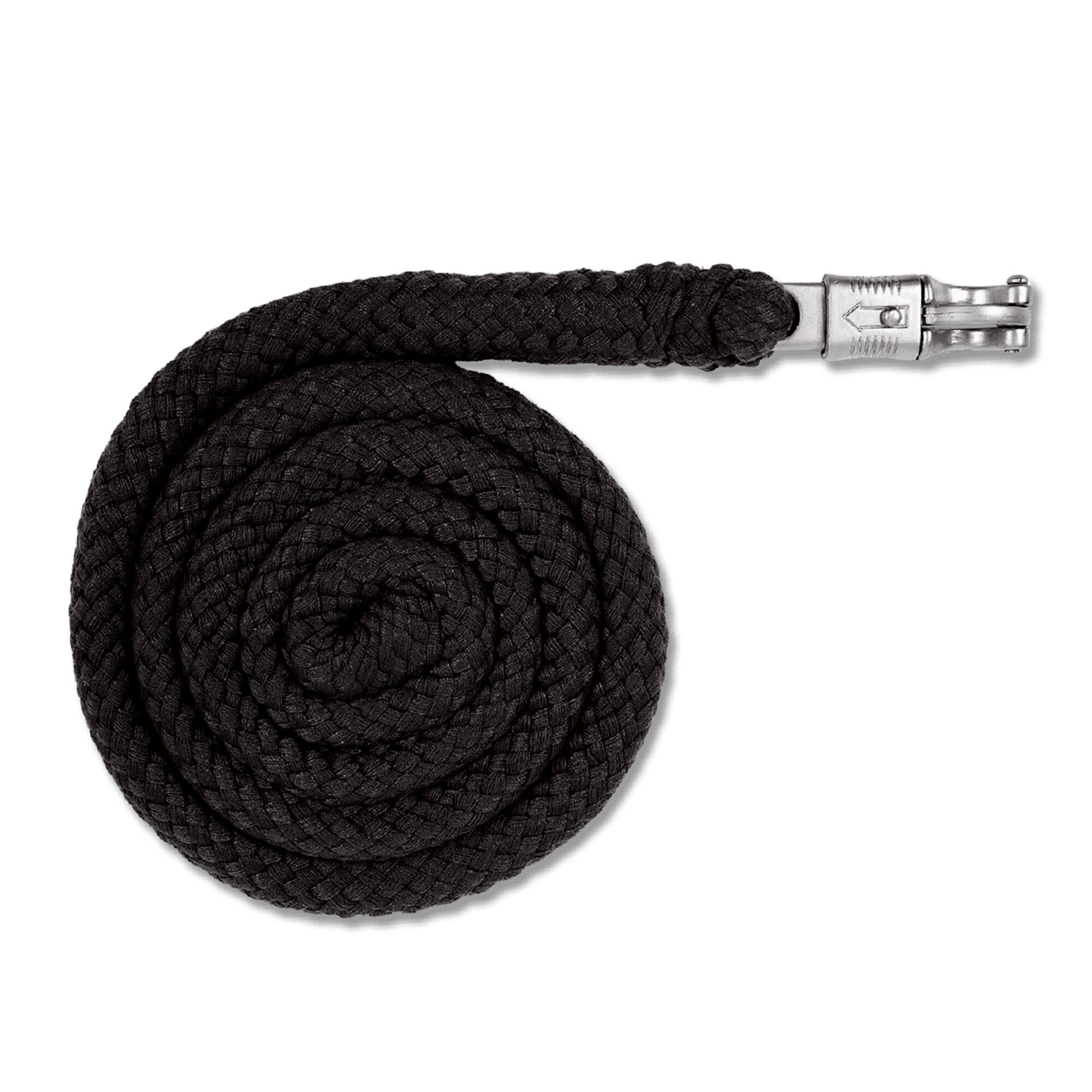 WALDHAUSEN Anbindestrick Soft mit Panikhaken 2m schwarz