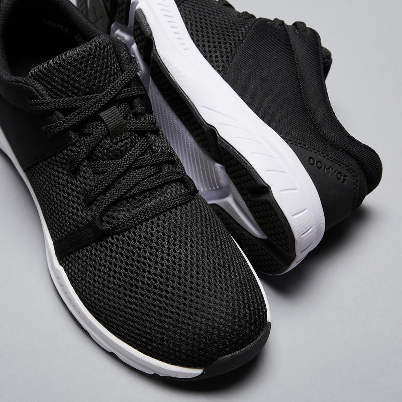 Кроссовки для фитнеса женские черные 100 - Decathlon