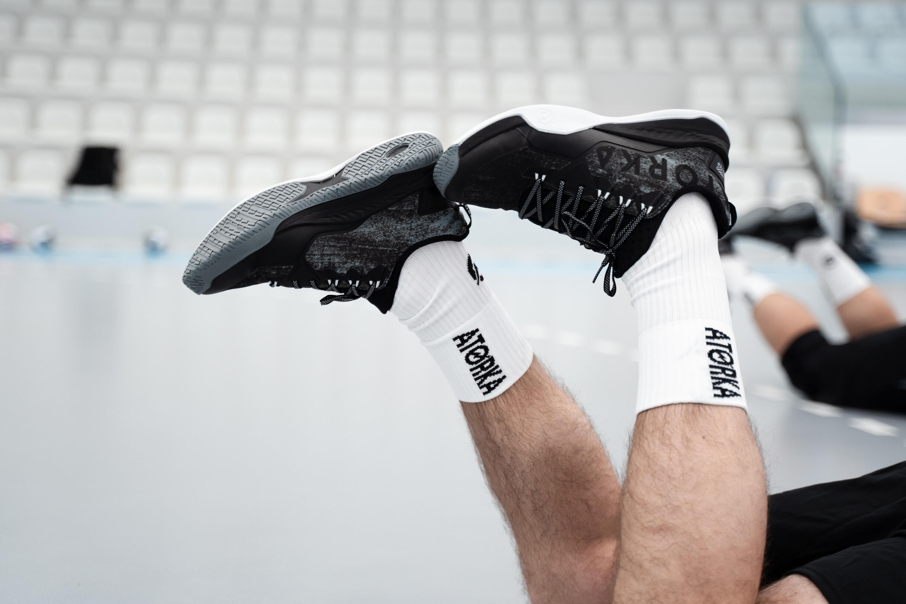 Men's/Women's Handball Shoes H900 Faster - Black/Grey 9/10