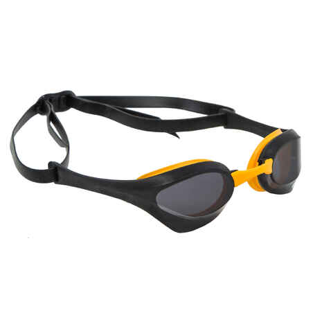 Črna in rumena plavalna očala z zatemnjenimi stekli ARENA COBRA