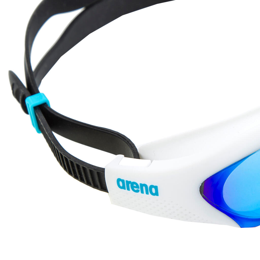 Schwimmbrille Arena The One verspiegelt blau/weiss