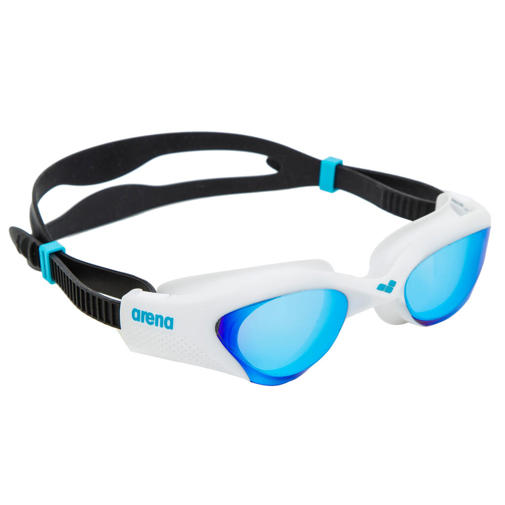 Schwimmbrille Arena The One verspiegelt blau/weiss