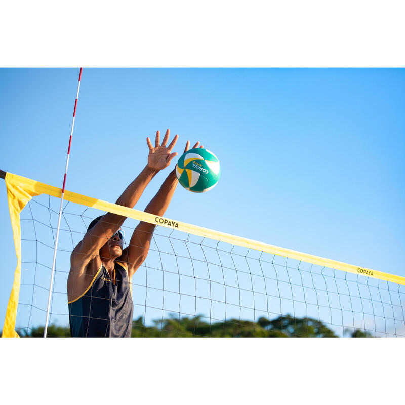 Beachvolleybalset met officiële afmetingen BV900 geel