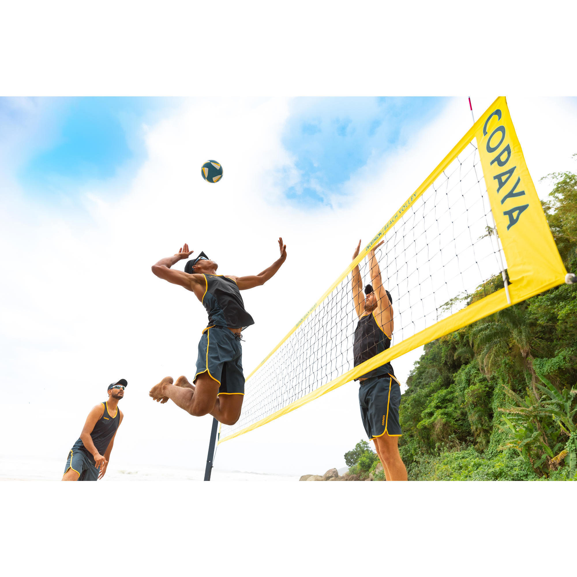 Rete da beach volley con dimensioni ufficiali BVN900