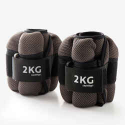 Poids de poignet et de cheville réglables, 1kg/2kg, sac de