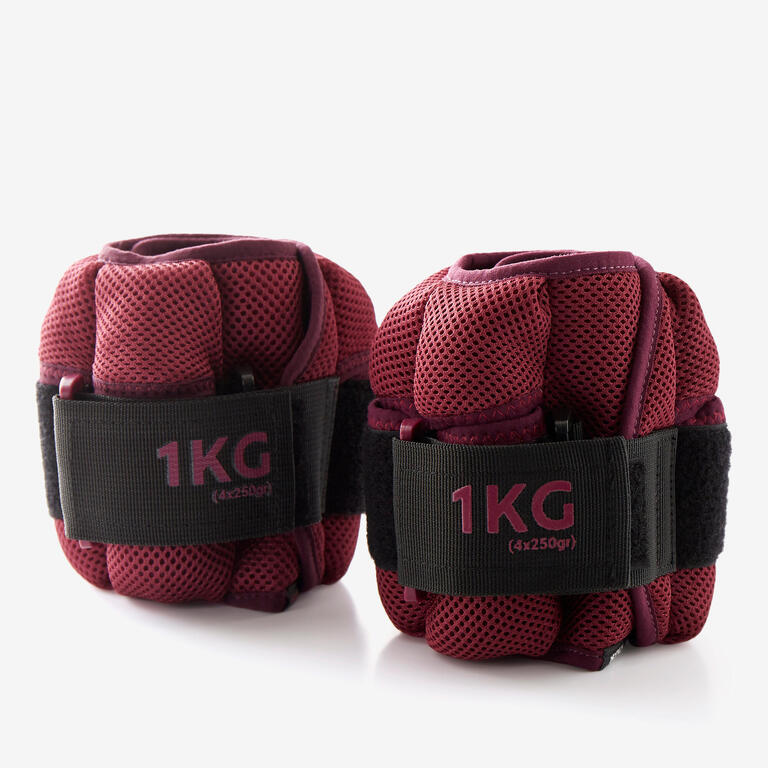 Nyamba 250g to 1kg Adjustable Hand Weights (pair)