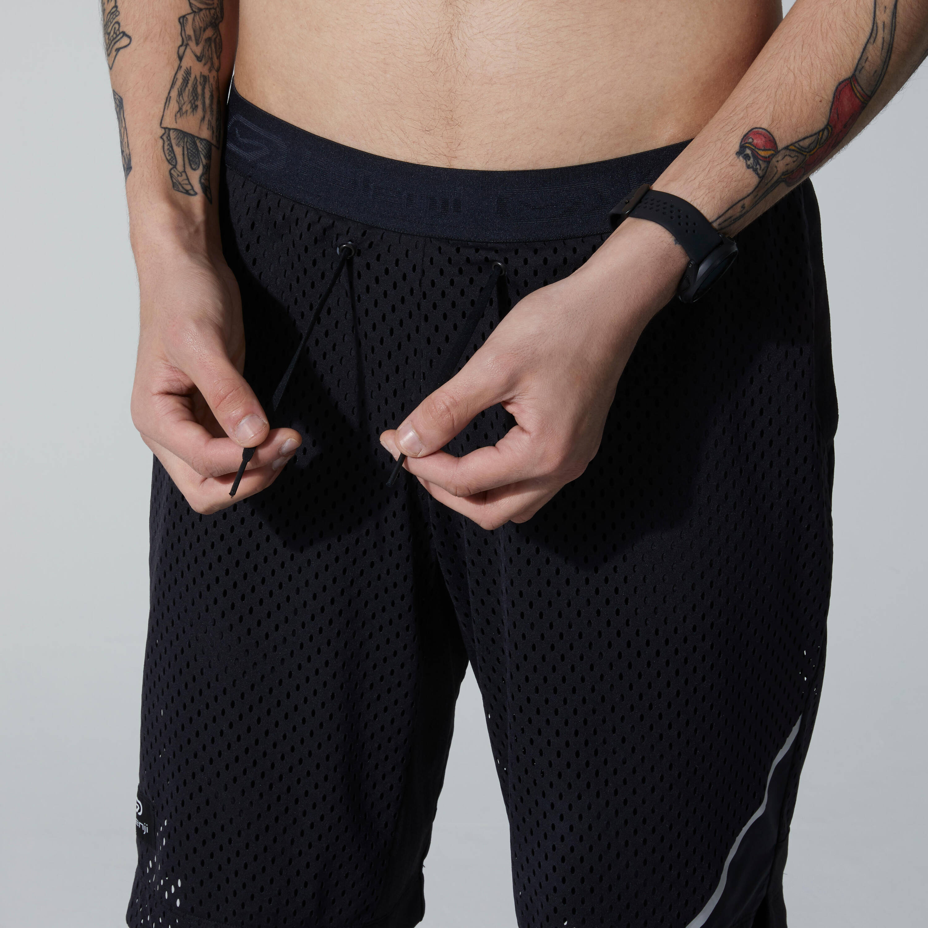 KALENJI DRY+ 2-IN-1 MEN'S BREATHABLE LONG RUNNING SHORTS -  5
