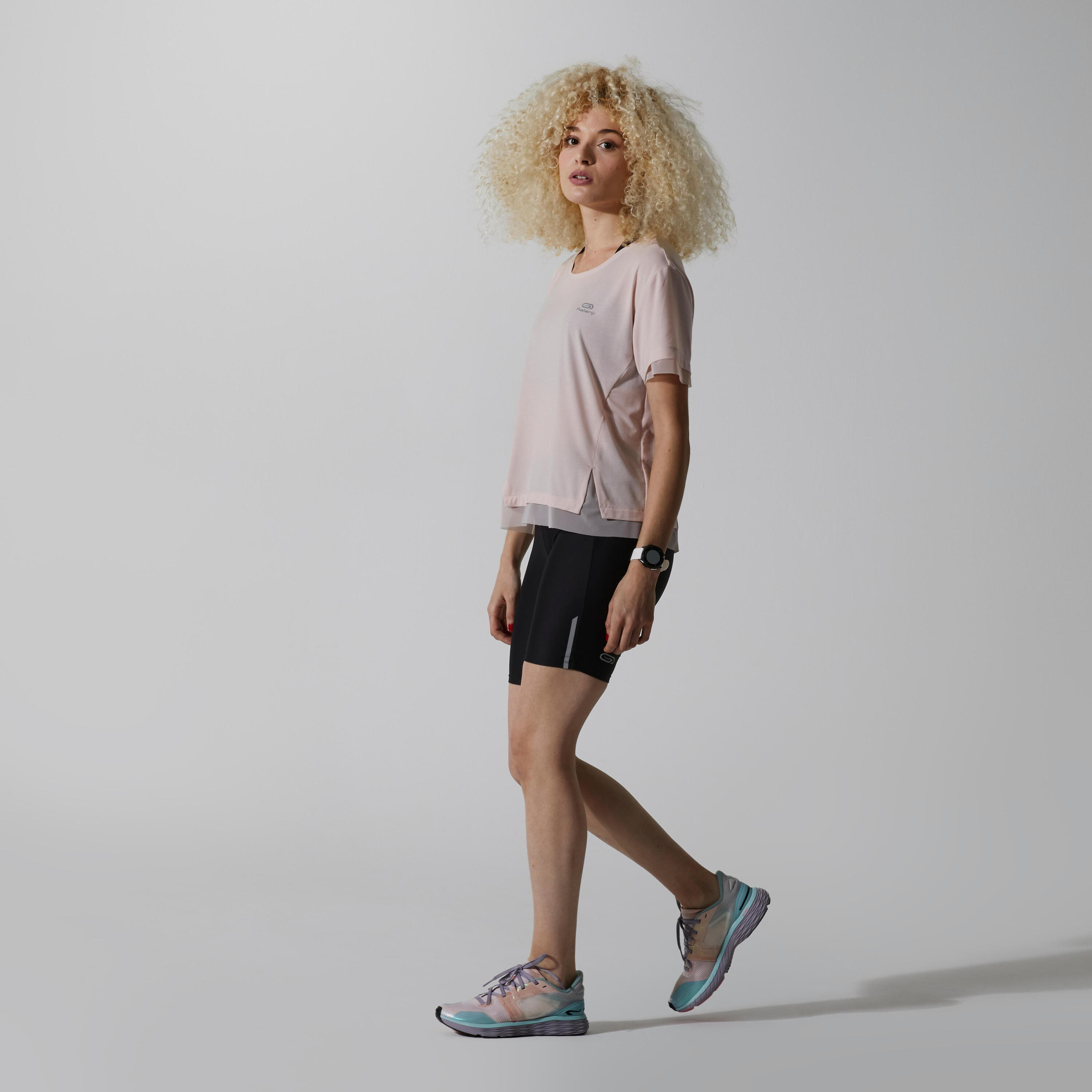 Feel Women's Running Breathable Short-Sleeved T-shirt - pink 35/56