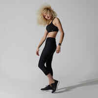 Leggings Mallas running piratas Mujer Run dry+ feel negro