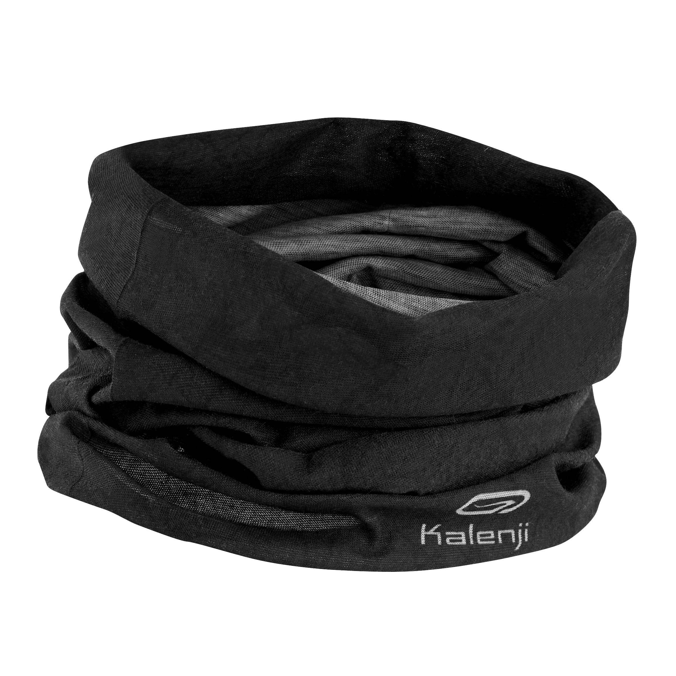 KALENJI MULTIPURPOSE
RUNNING HEADBAND
CARBON GREY/BLACK PRINT -  5