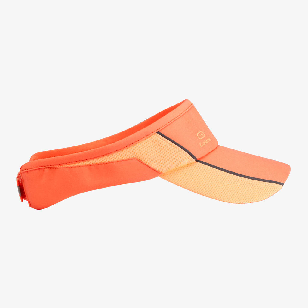 Adjustable running visor - coral