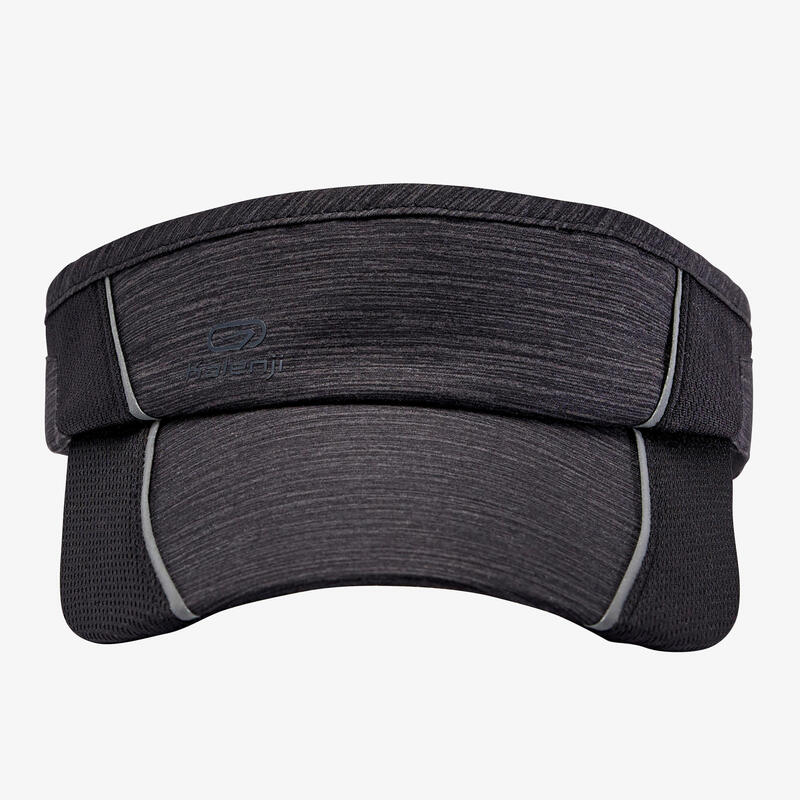 ADJUSTABLE RUNNING VISOR - MOTTLED BLACK MEN WOMEN