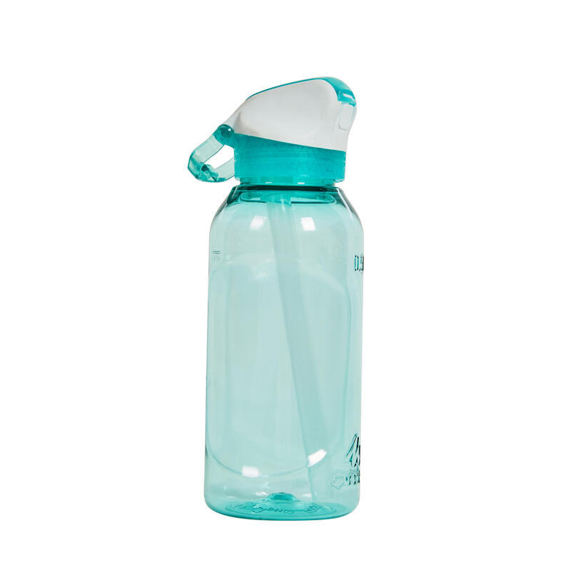 Hiking Water Bottle Instant Stopper with Straw 900 Tritan 0.5 Litre - Green CN
