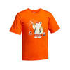Children's Hiking T-shirt MH100 - Tangerine
