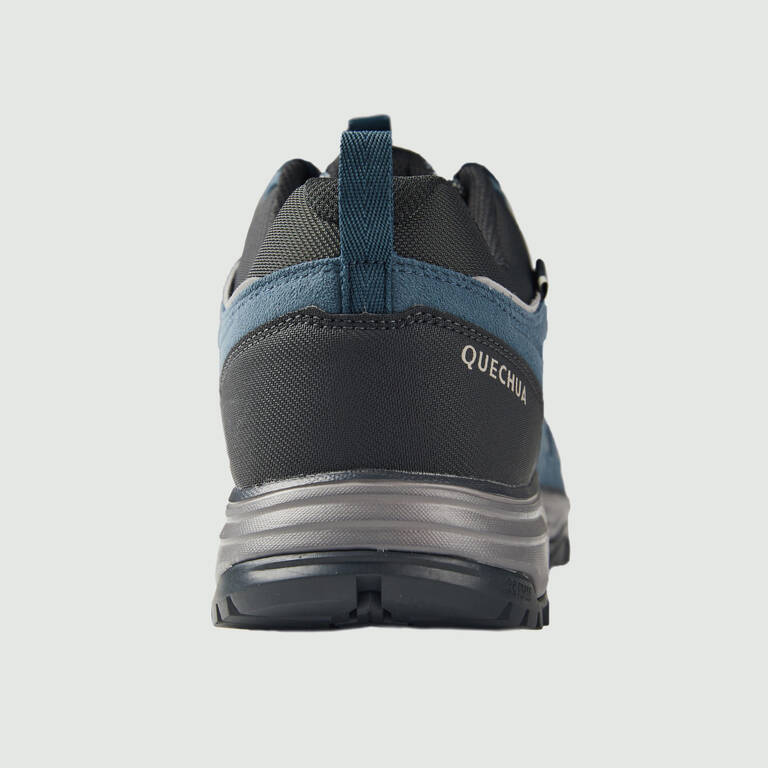 Men's waterproof mountain hiking shoes MH100 Blue/Grey Decathlon