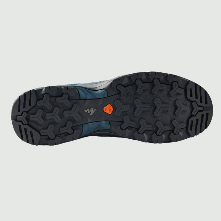 Men's waterproof mountain hiking shoes MH100 Blue/Grey Decathlon