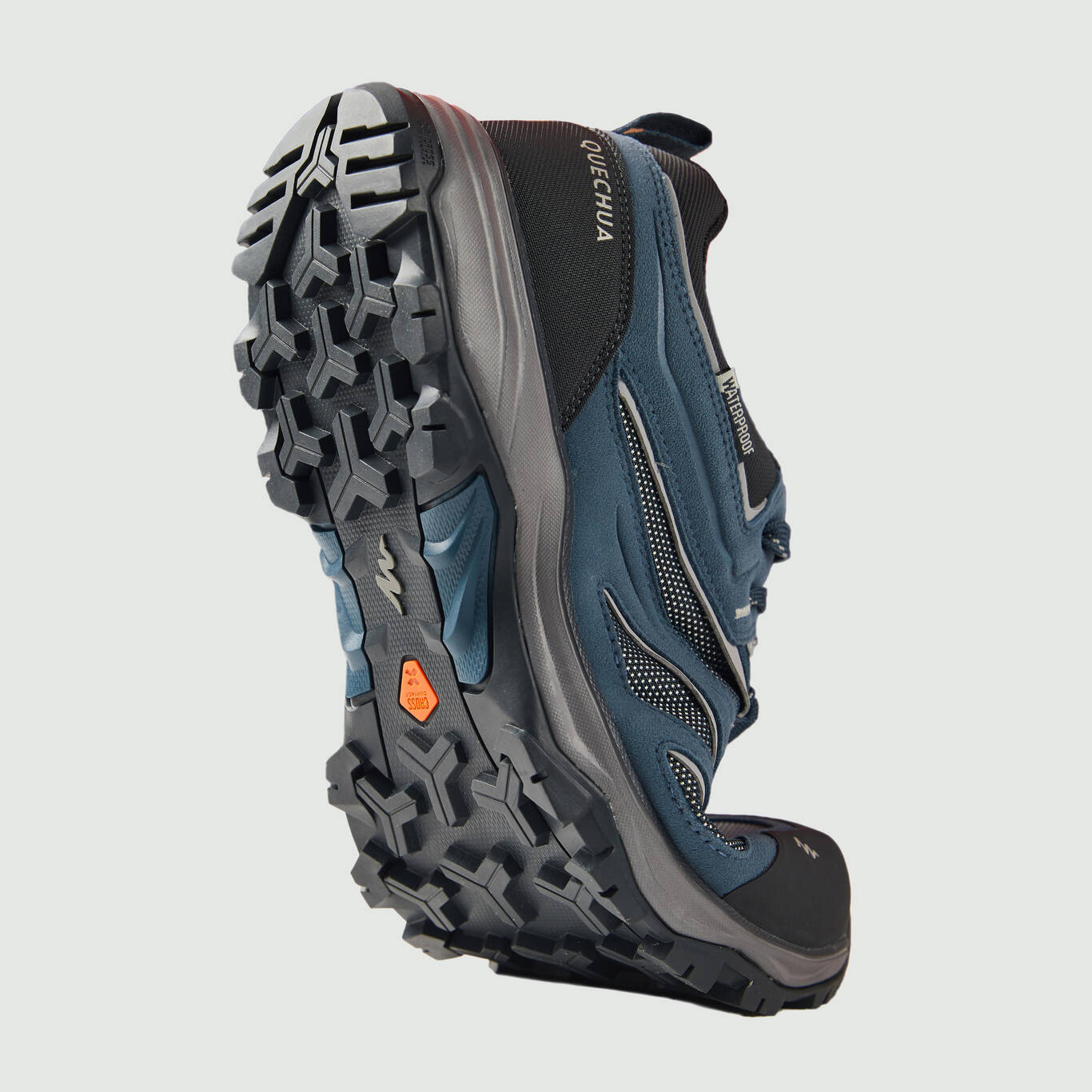 Men's waterproof mountain hiking shoes MH100 Blue/Grey Decathlon