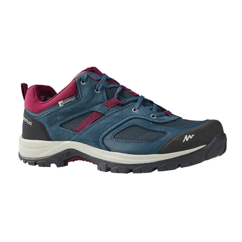 Wanderschuhe Damen wasserdicht Bergwandern - MH100 blau/violett