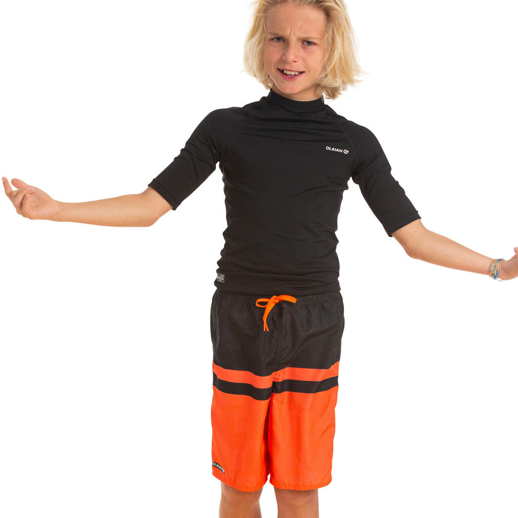 Boardshorts 100 Lang Tween Square Kinder rot 