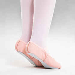 Tekniksko balett hel sula läder stl. 25-40 rosa